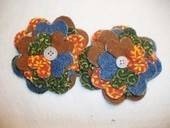 Autum Fabric Brooches