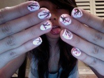 Pink Blossom Nails 