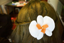 Felt Orchid Vintage Hair Slide
