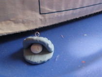 Polymer Clay Oyster With Pearl