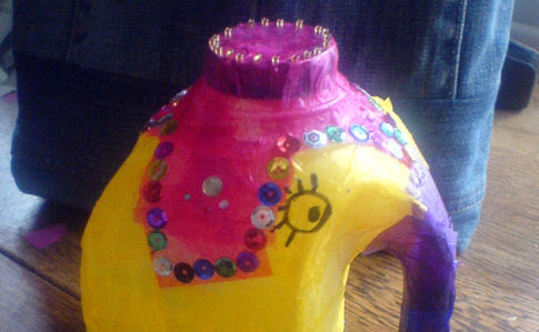 Milk Bottle Elephants