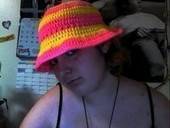 Striped Flapper Hat