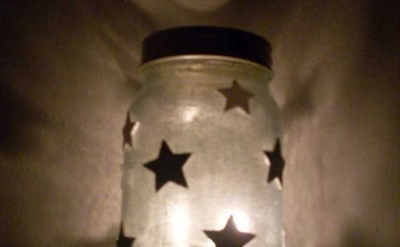 Beaded Jar Candle Holder