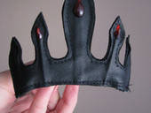 Gothic Queen Crown From Leather