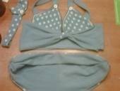 Polka Dot Fleece Sleepwear/Bikini