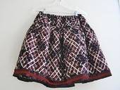 Plaid Floral Skirt
