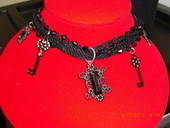 Black Lace Necklace 
