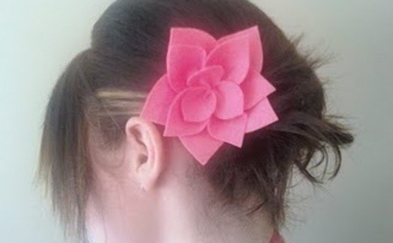 Easy Felt Flower Hairclip