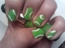 Tennis Ball Nail Art