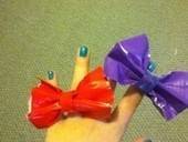 Duck Tape Bow Rings <3