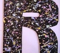 Splatter Painted Message Board