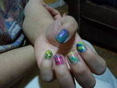 Water Marble Nail Art