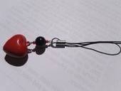 Heart Bell Phone Charm