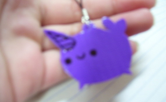 Duct Tape Narwhal Phone Charm