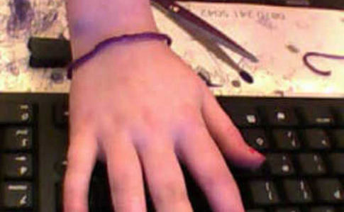 Finger Knitted Bracelet :)