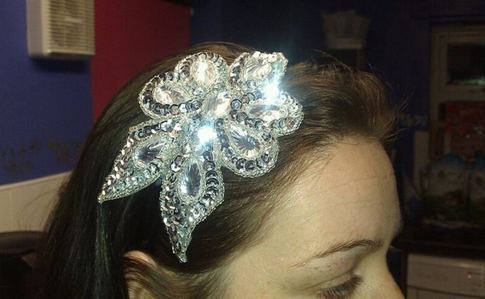 Diamond Applique Headband.