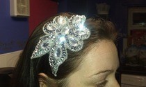 Diamond Applique Headband.