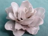 Plastic Spoon Rose Pendant