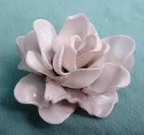 Plastic Spoon Rose Pendant