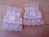 Shiro Lolita Wrist Cuffs