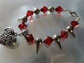 Red Spike Bracelet