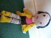 Coraline Doll Made From Recycled Fabrics