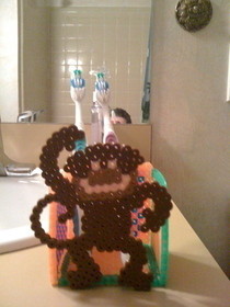 Fuse Bead Toothbrush Holder