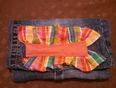 Summer Fun Denim Clutch