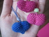 Crocheted Heart Charm