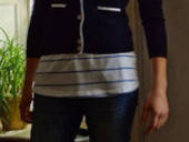 Shrunken Sweater To Cardigan