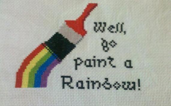 Rainbow Cross Stitch