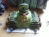 No Bake Tank Cake
