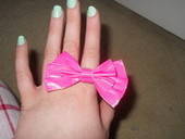 Duct Tape Bow Ring 