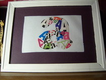 Diy Framed Monogram Letters