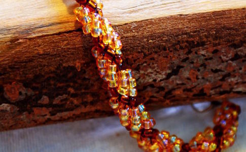 Spiral Seed Bead Bracelet