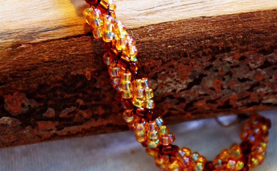 Spiral Seed Bead Bracelet