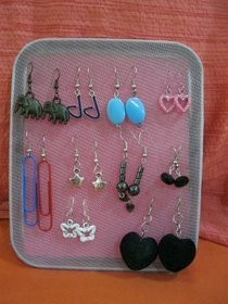 Earring Rack From Metal Lid