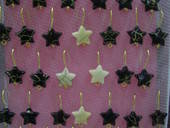Marble Like Star Earrings