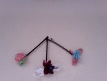 Ribbon Rose Bobby Pins