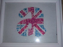 Diy Hole Punch Union Jack Monogram Letters