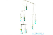 Dangling Daisies Vase Mobile