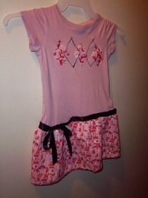 T Shirt To Argyle Drop Waist Dress