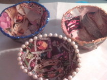 Paper Bowl   Jewelry Themed
