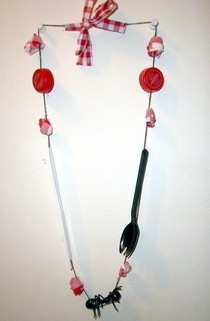Picnic Themed Trashion Necklace