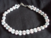 Pearl Necklace With Swarovski Crystals