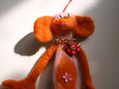 Felted Kitschy Carfriend