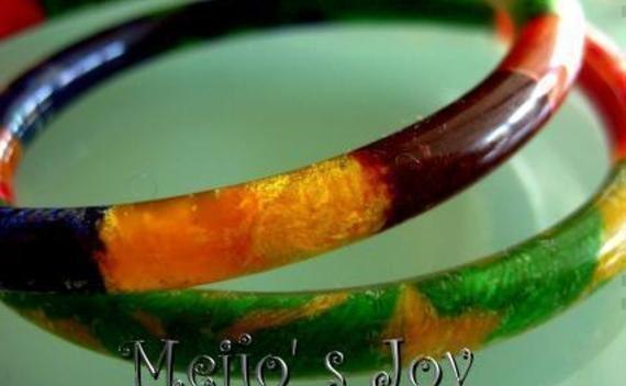 Faux Glass Bangle
