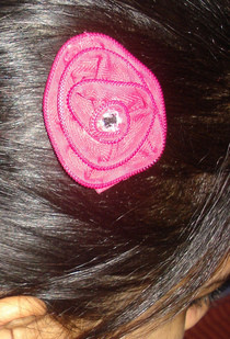 Zipper Flower Hair Clip :D