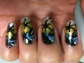 Sun Set Beach Nails 
