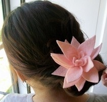 Felt Lotus Hairclip